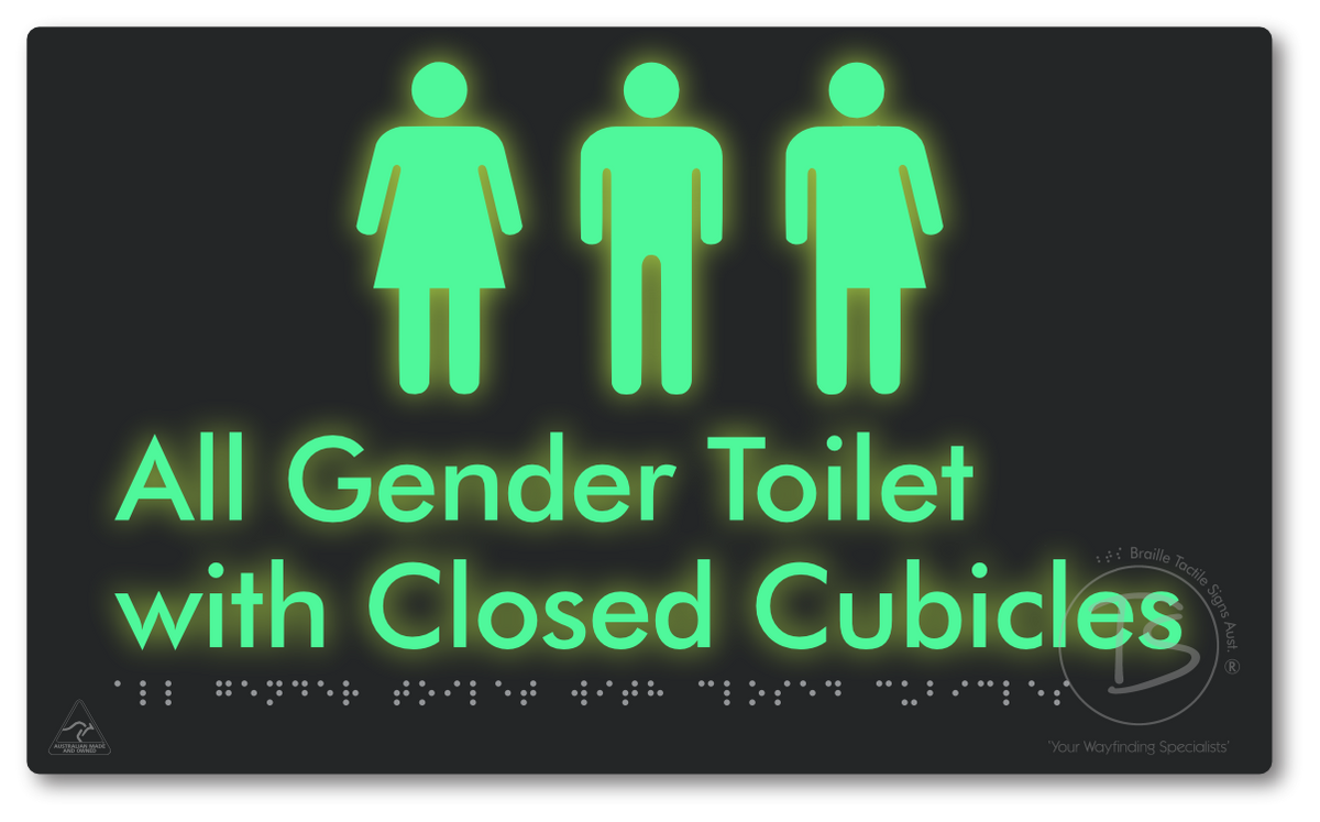 All Gender Toilet with Closed Cubicles