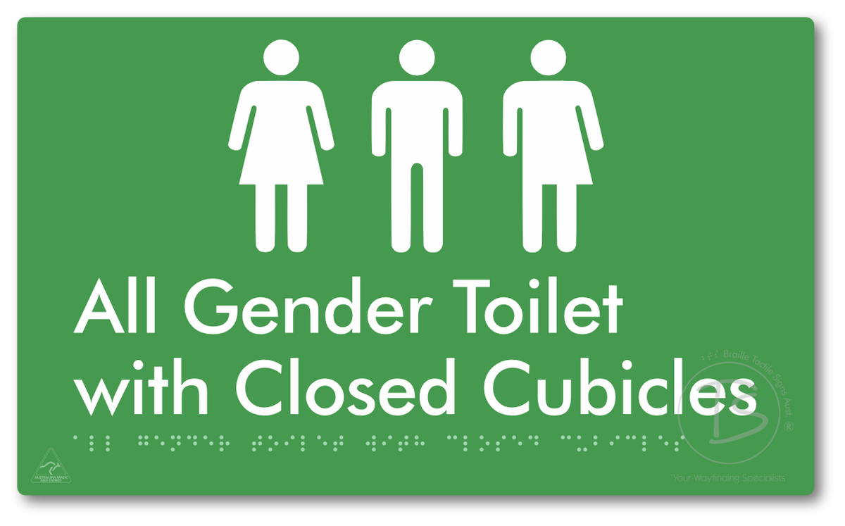 All Gender Toilet with Closed Cubicles