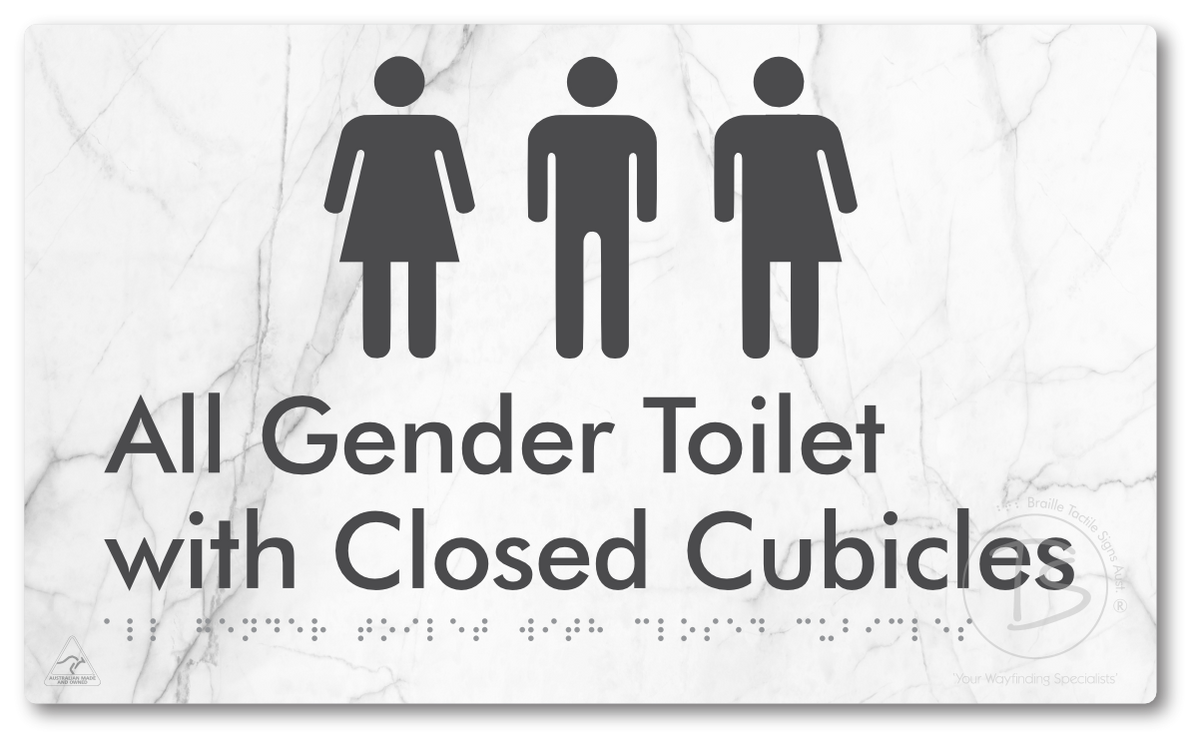 All Gender Toilet with Closed Cubicles