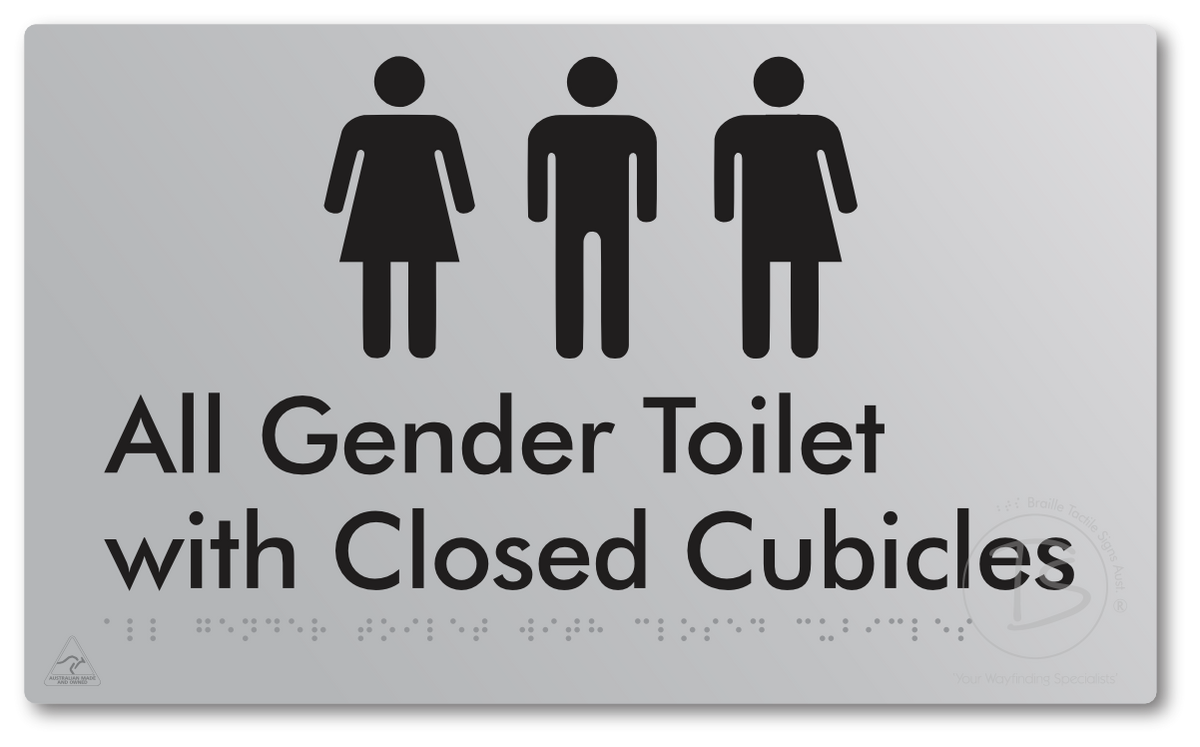 All Gender Toilet with Closed Cubicles