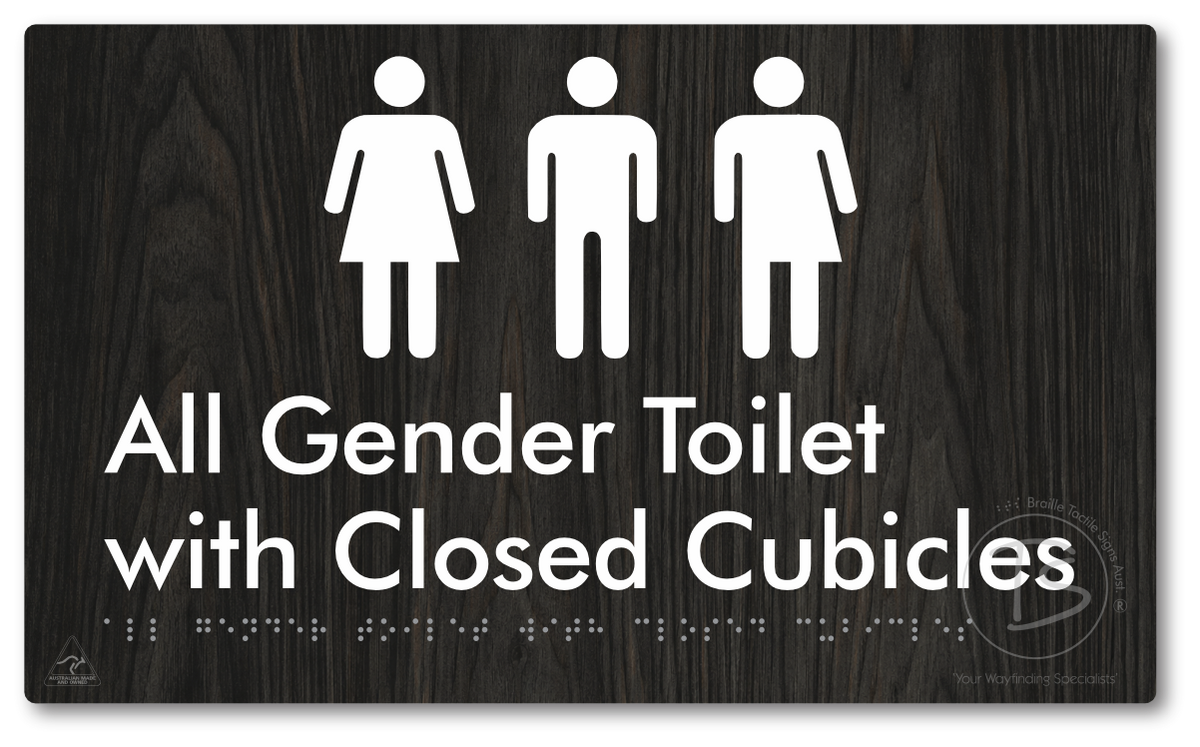 All Gender Toilet with Closed Cubicles