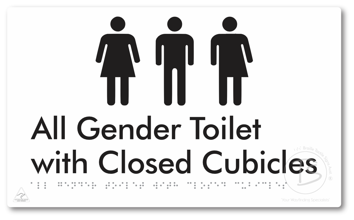 All Gender Toilet with Closed Cubicles