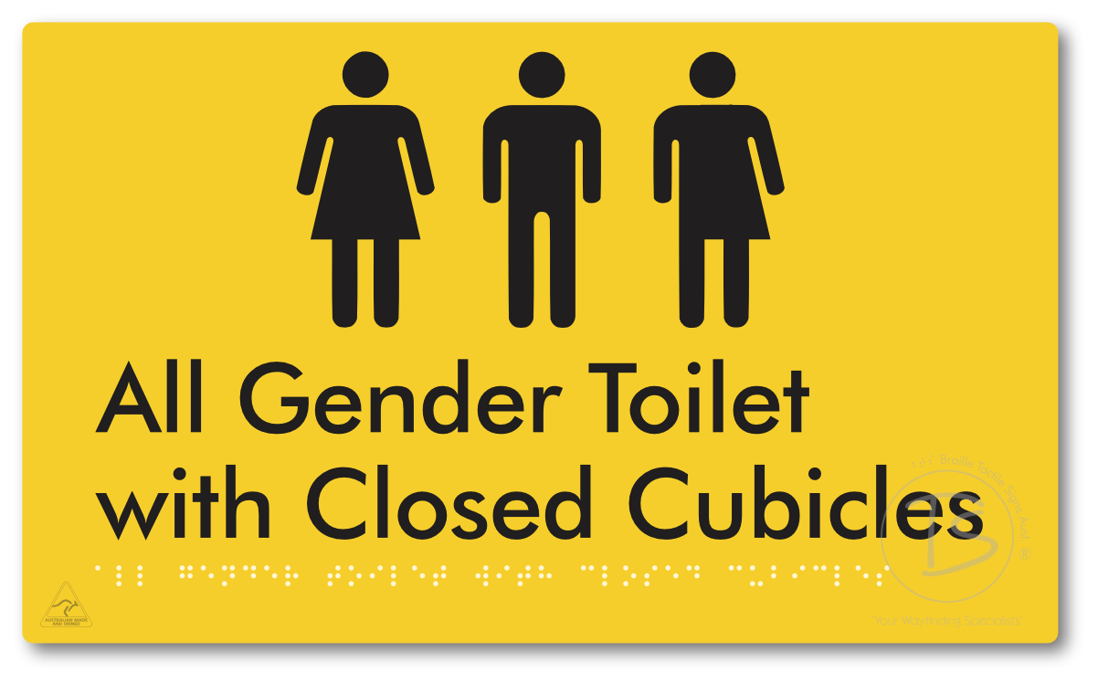 All Gender Toilet with Closed Cubicles