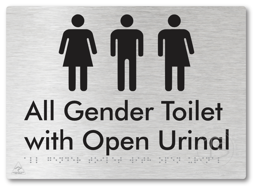 All Gender Toilet with Open Urinal