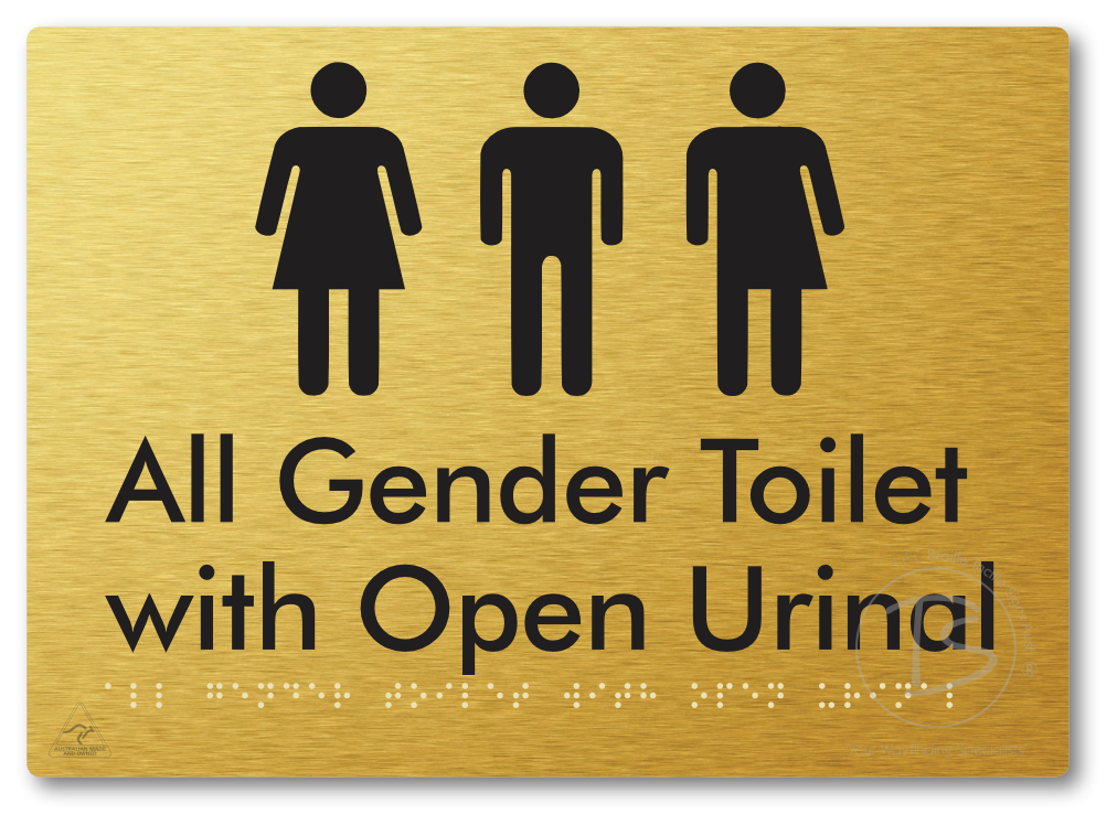 All Gender Toilet with Open Urinal