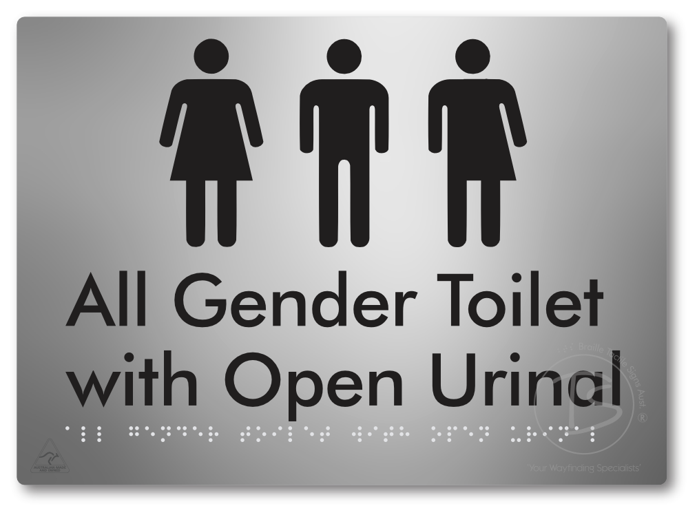 All Gender Toilet with Open Urinal