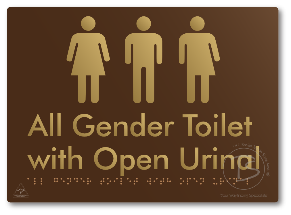 All Gender Toilet with Open Urinal