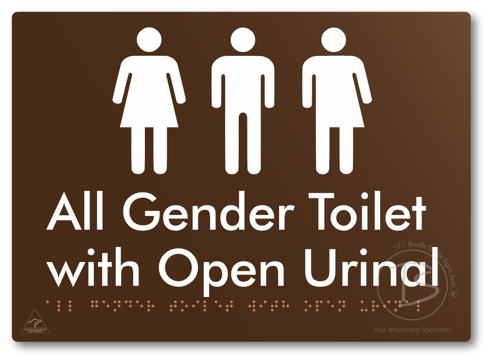 All Gender Toilet with Open Urinal
