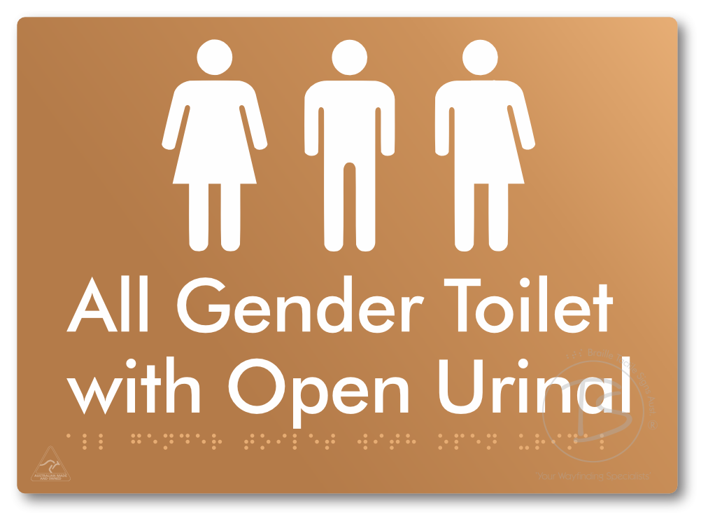 All Gender Toilet with Open Urinal