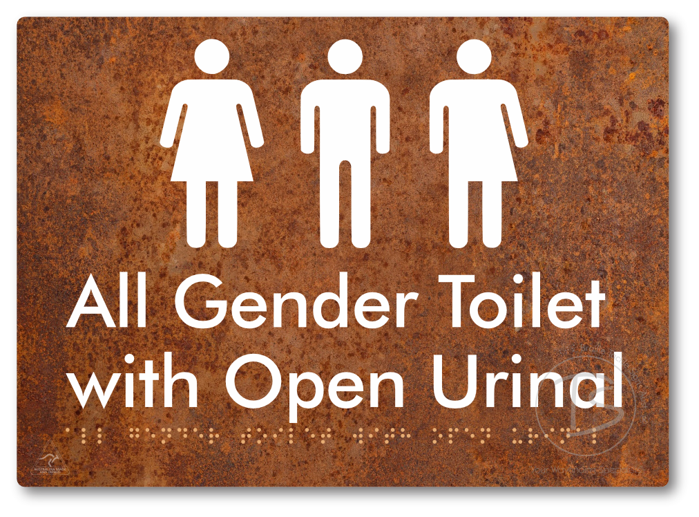 All Gender Toilet with Open Urinal