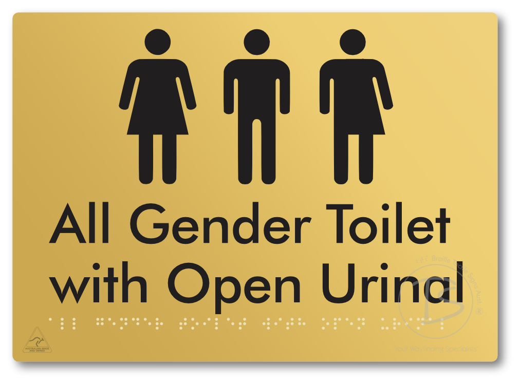 All Gender Toilet with Open Urinal