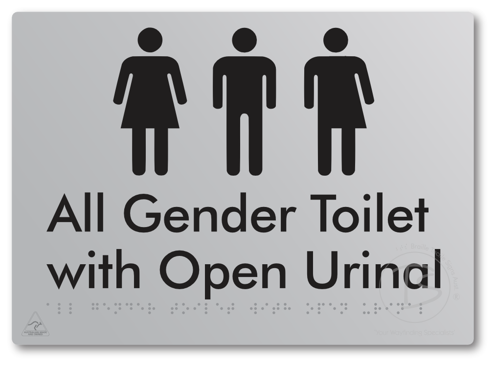 All Gender Toilet with Open Urinal