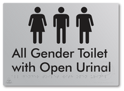 All Gender Toilet with Open Urinal