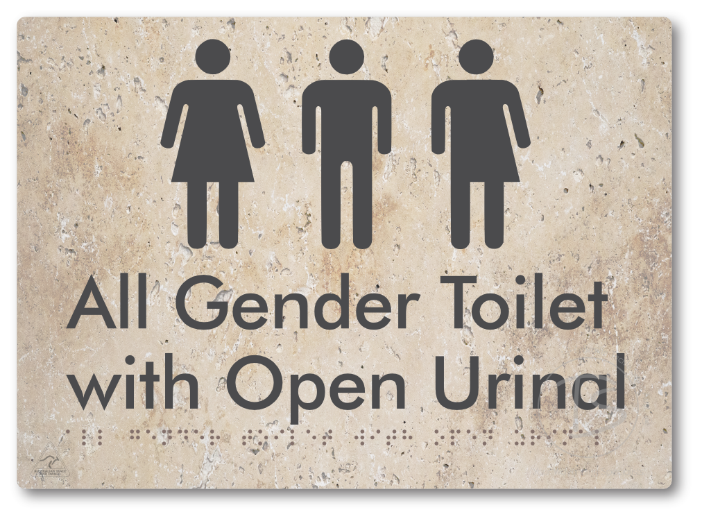 All Gender Toilet with Open Urinal