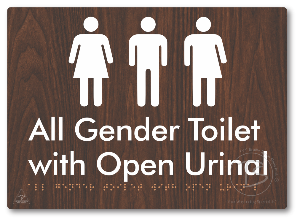 All Gender Toilet with Open Urinal