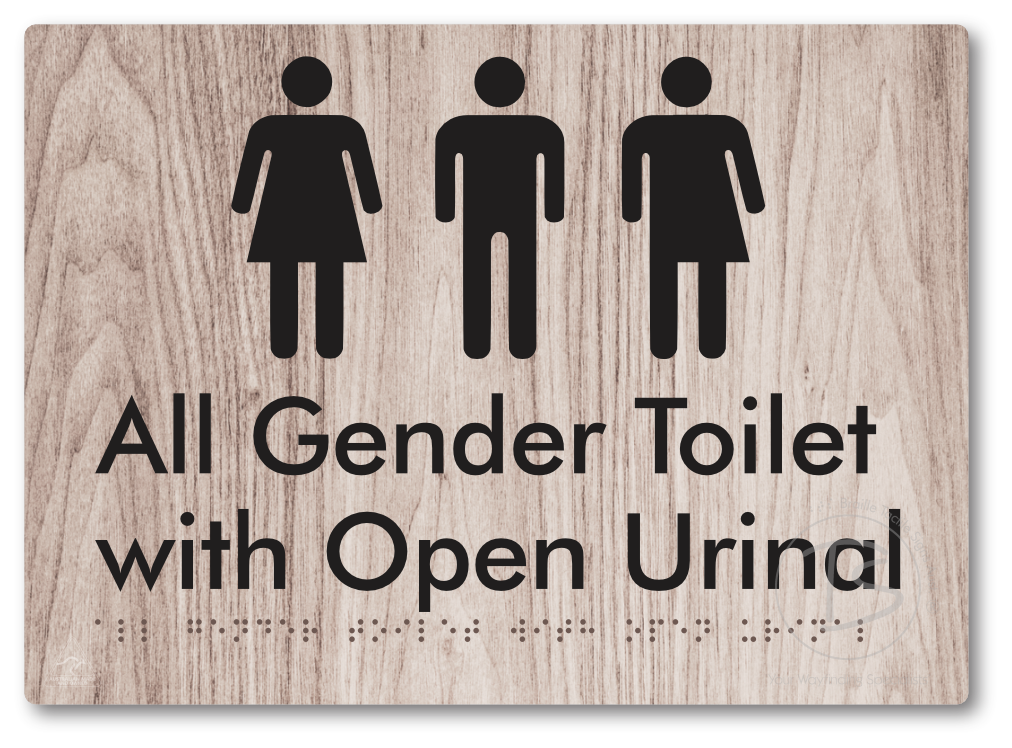 All Gender Toilet with Open Urinal