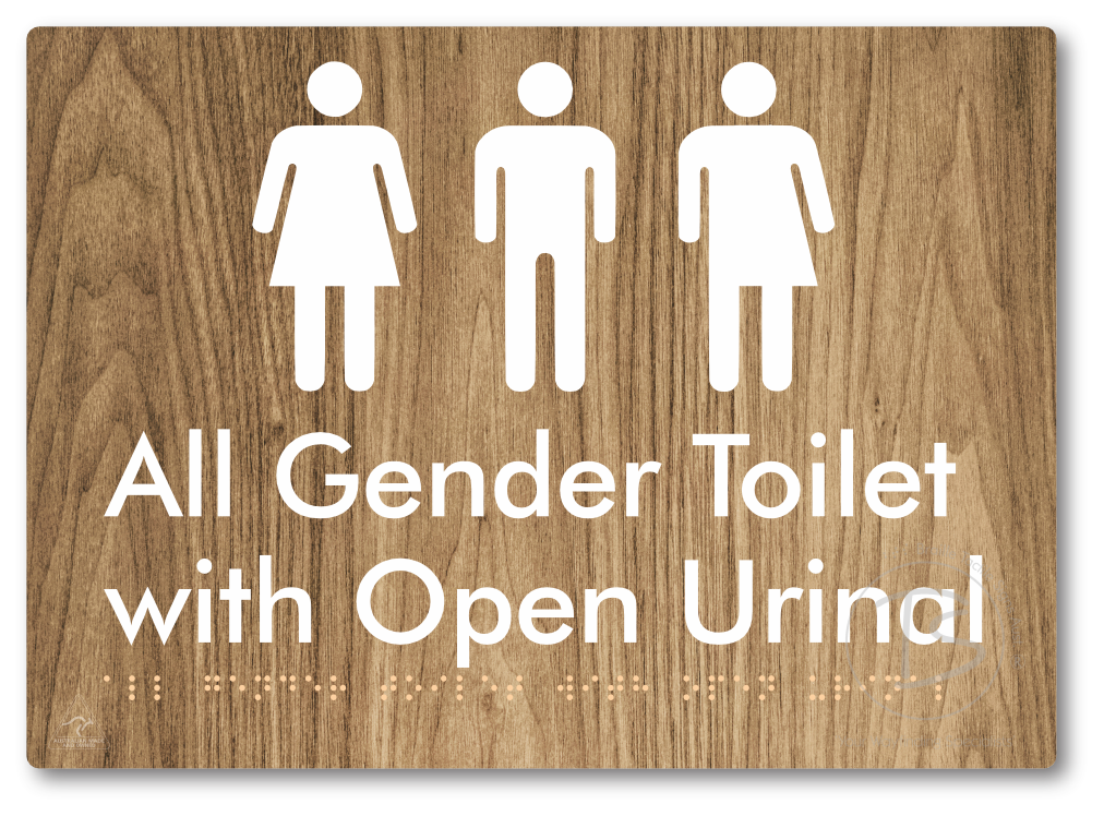 All Gender Toilet with Open Urinal