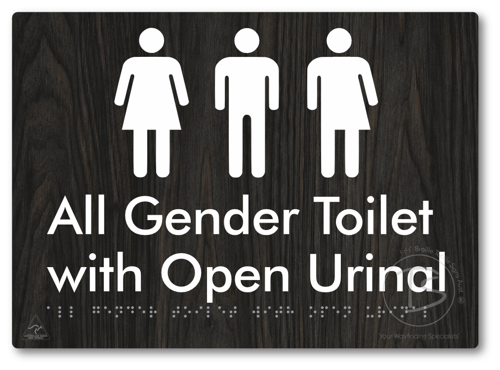 All Gender Toilet with Open Urinal