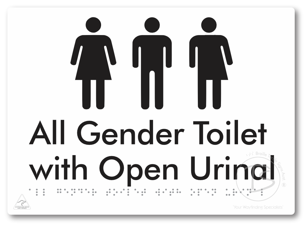 All Gender Toilet with Open Urinal