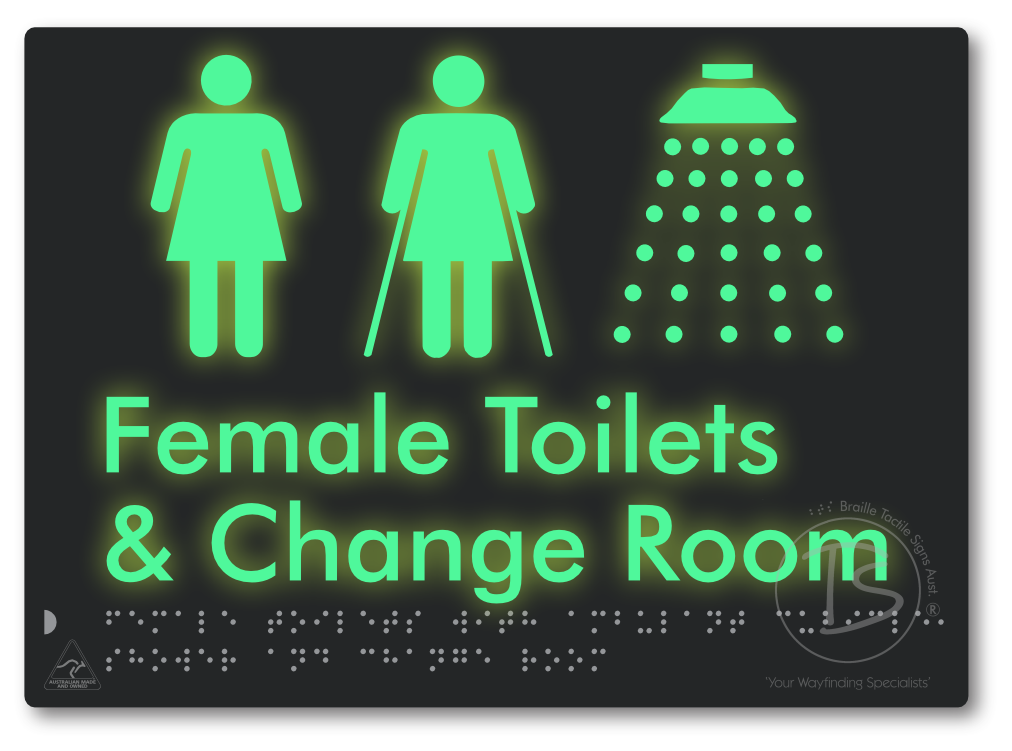 Female Toilets with Ambulant Cubicle, Shower and Change Room