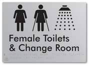 Female Toilets with Ambulant Cubicle, Shower and Change Room