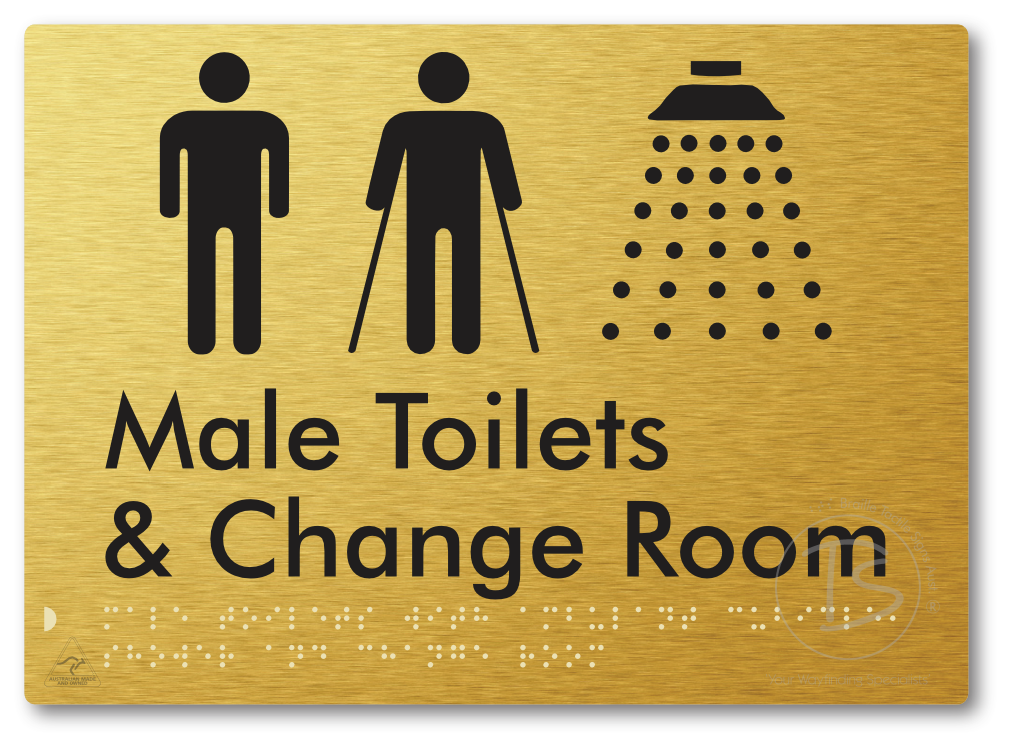 Male Toilets with Ambulant Cubicle, Shower and Change Room