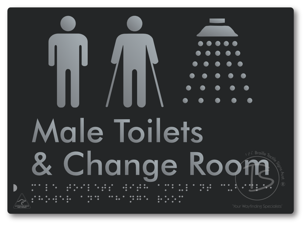 Male Toilets with Ambulant Cubicle, Shower and Change Room