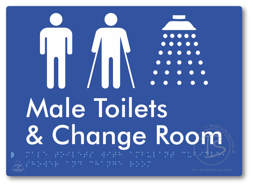 Male Toilets with Ambulant Cubicle, Shower and Change Room