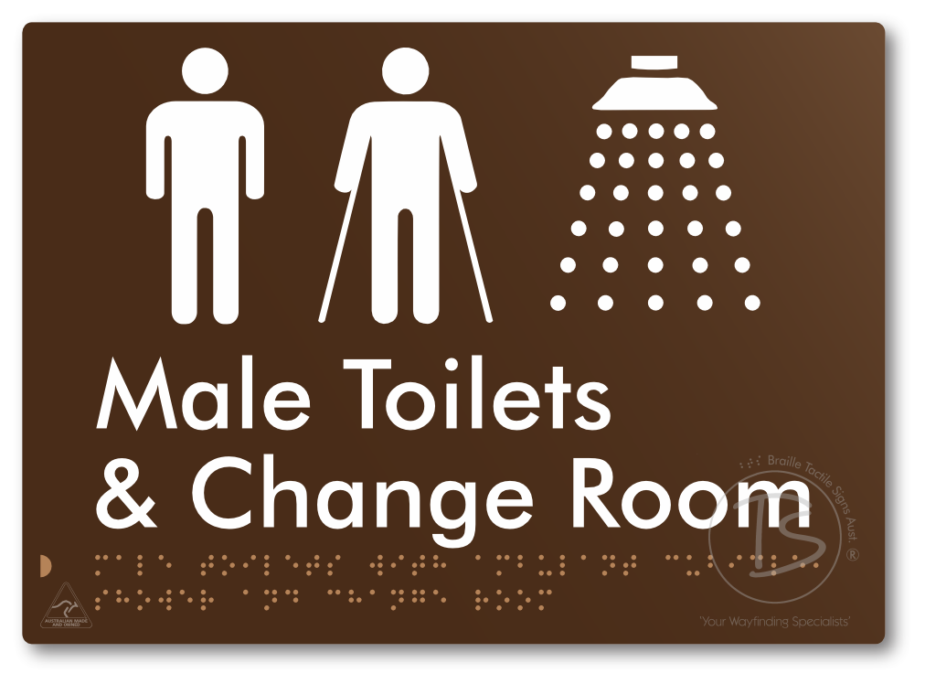 Male Toilets with Ambulant Cubicle, Shower and Change Room
