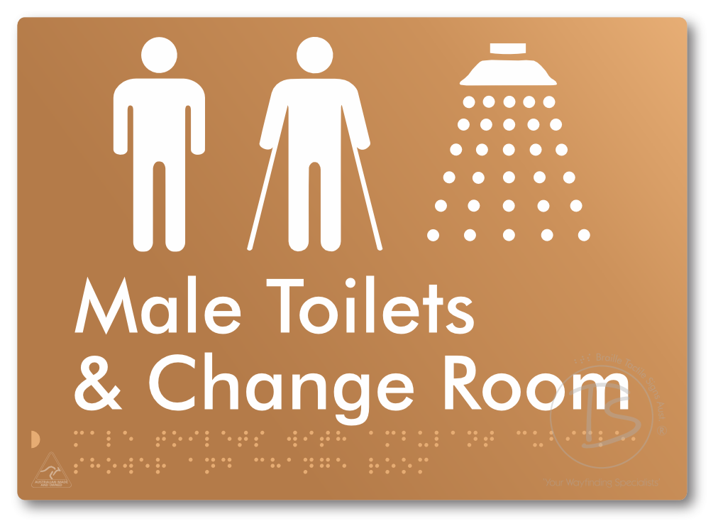 Male Toilets with Ambulant Cubicle, Shower and Change Room