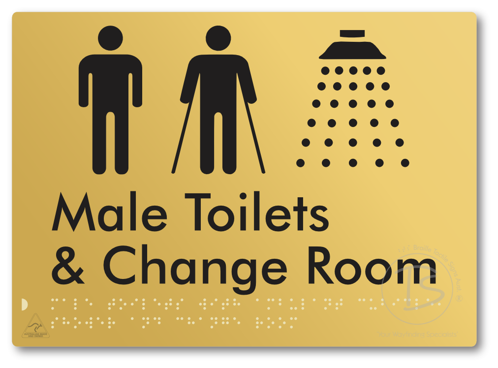 Male Toilets with Ambulant Cubicle, Shower and Change Room