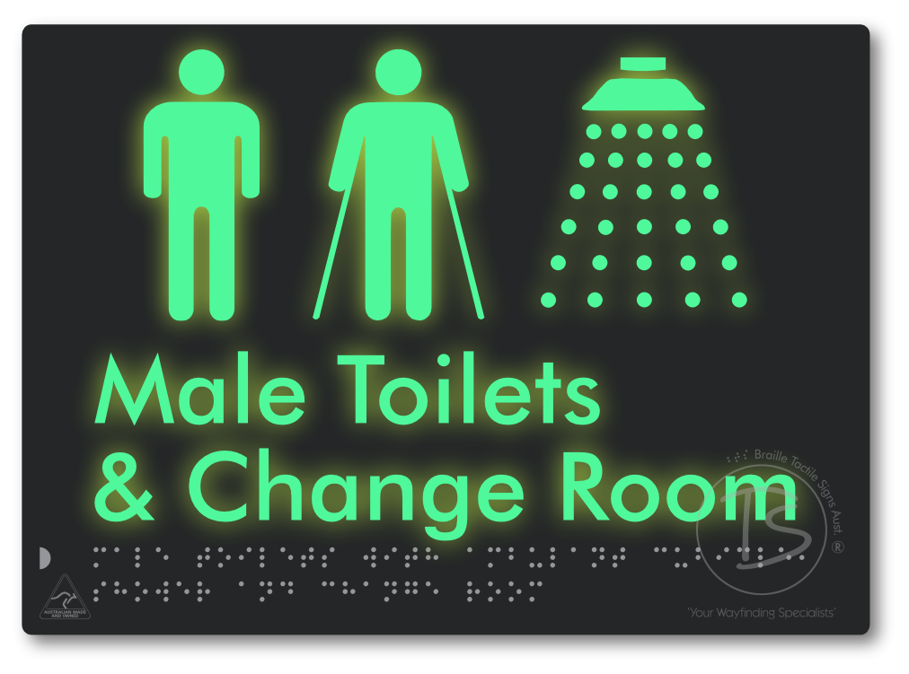 Male Toilets with Ambulant Cubicle, Shower and Change Room