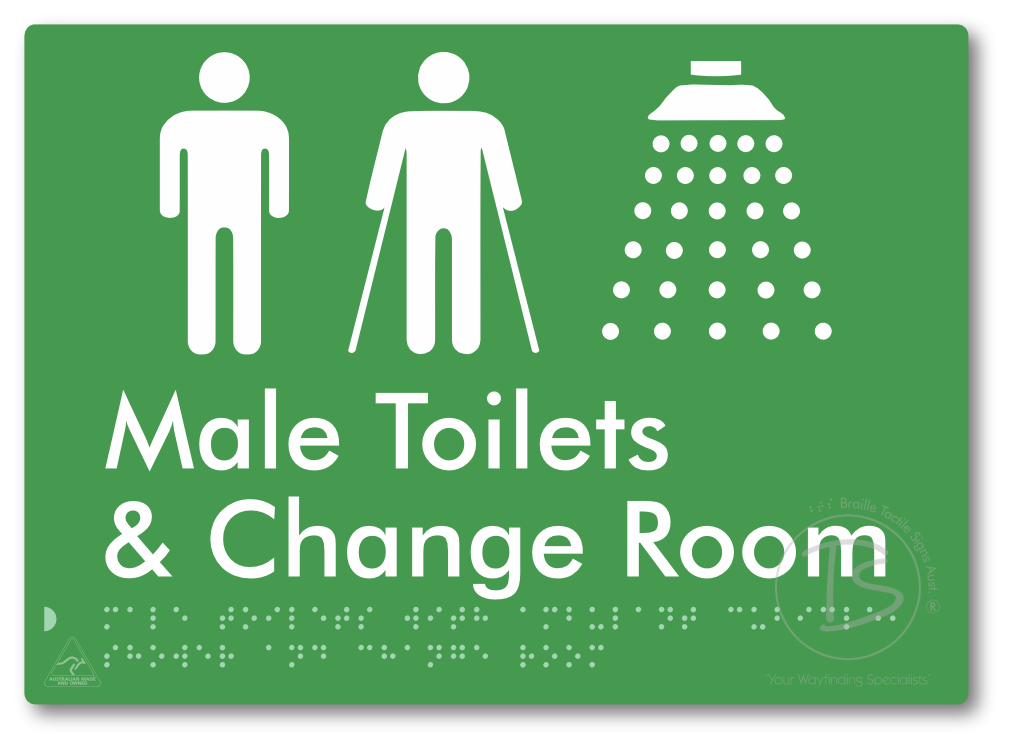 Male Toilets with Ambulant Cubicle, Shower and Change Room
