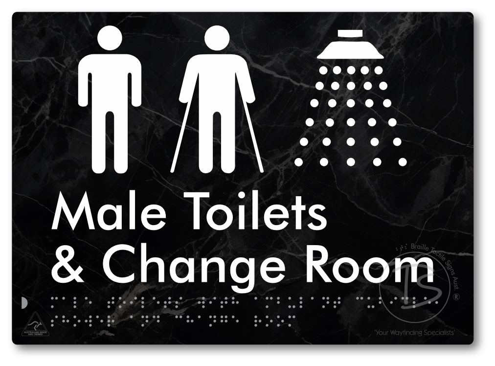 Male Toilets with Ambulant Cubicle, Shower and Change Room
