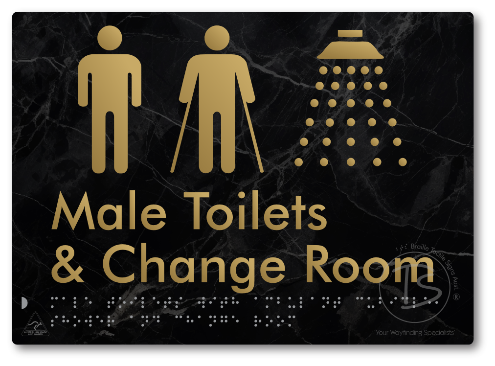 Male Toilets with Ambulant Cubicle, Shower and Change Room