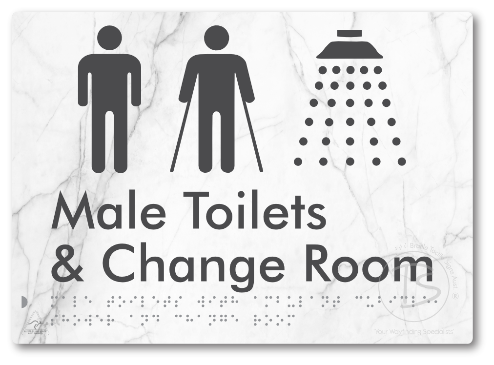 Male Toilets with Ambulant Cubicle, Shower and Change Room