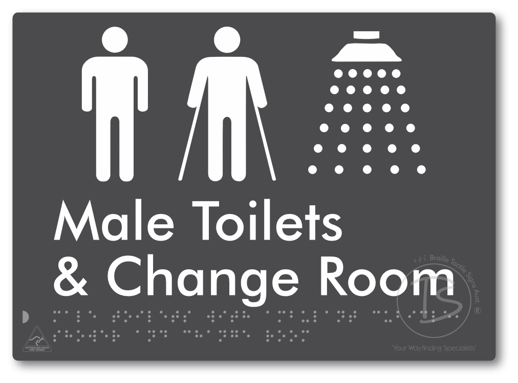 Male Toilets with Ambulant Cubicle, Shower and Change Room