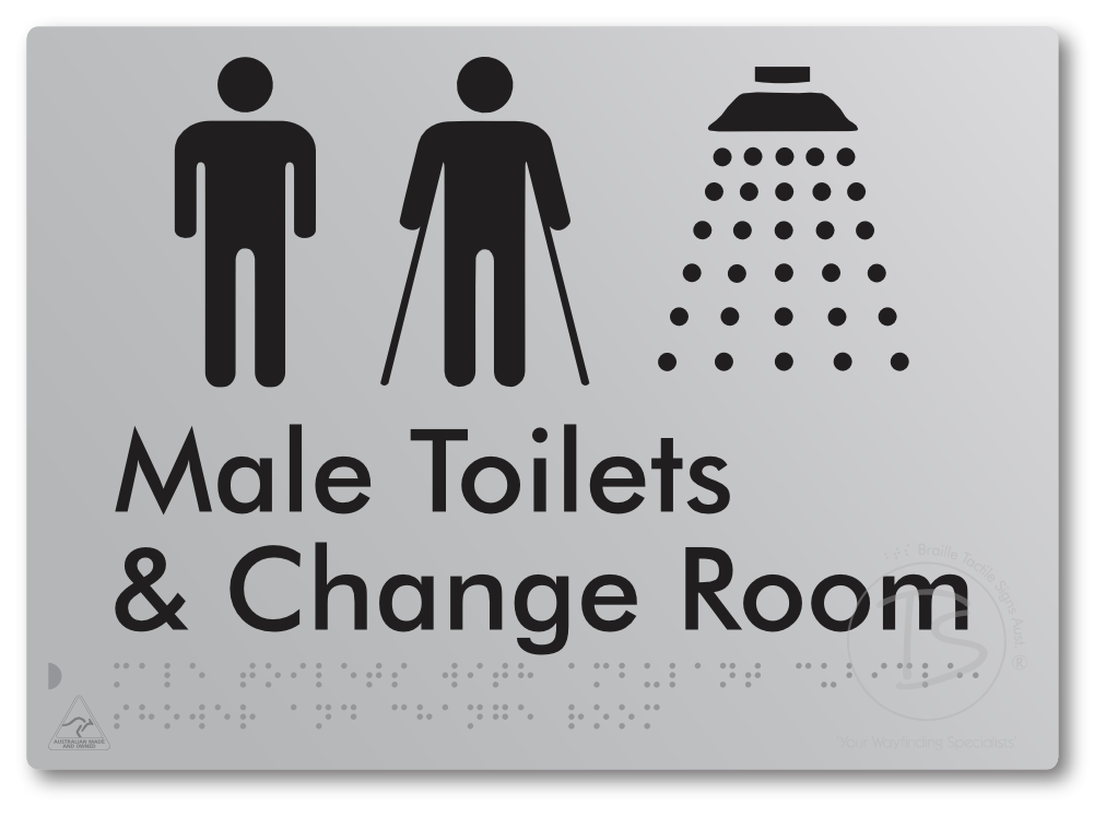Male Toilets with Ambulant Cubicle, Shower and Change Room