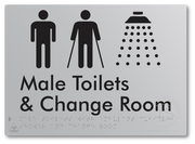 Male Toilets with Ambulant Cubicle, Shower and Change Room