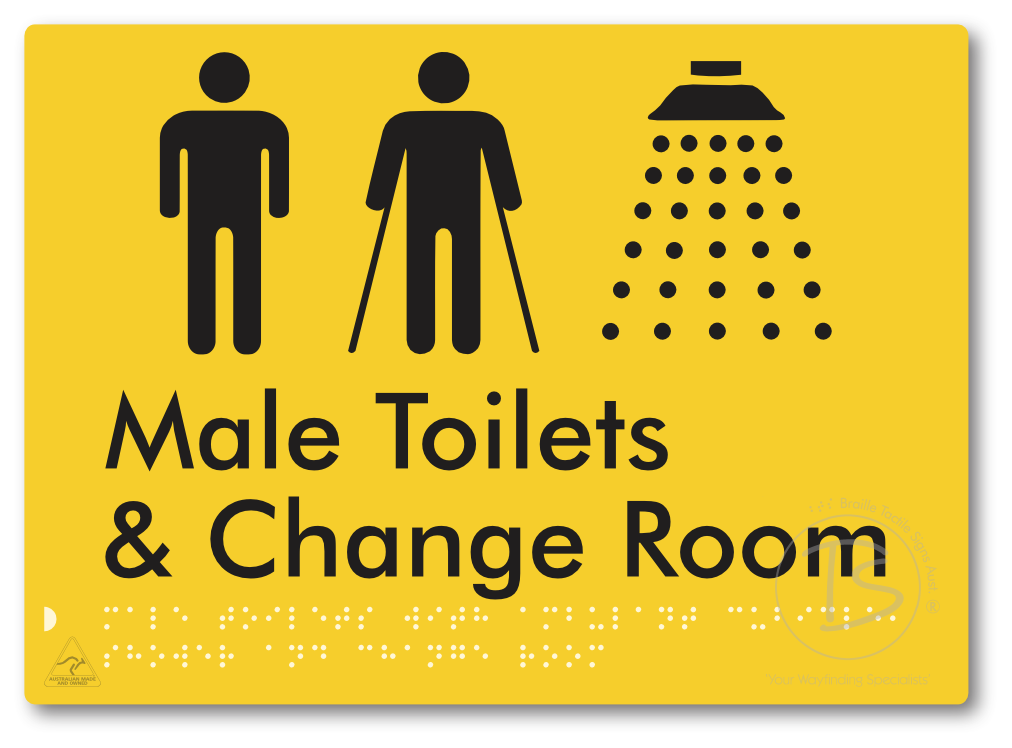 Male Toilets with Ambulant Cubicle, Shower and Change Room