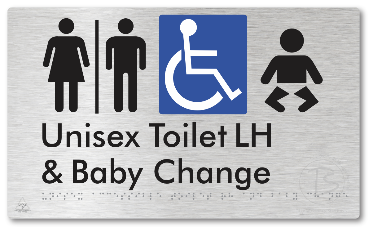 Unisex Accessible Toilet LH and Baby Change with Air Lock
