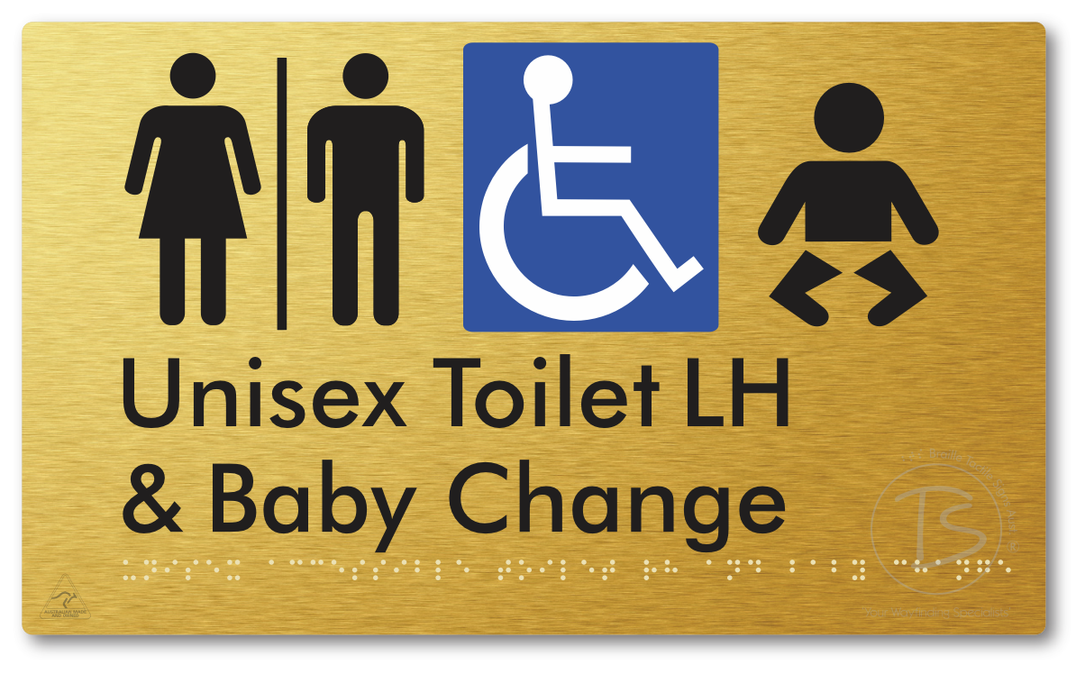 Unisex Accessible Toilet LH and Baby Change with Air Lock