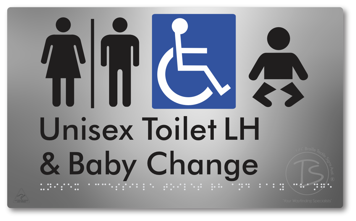 Unisex Accessible Toilet LH and Baby Change with Air Lock