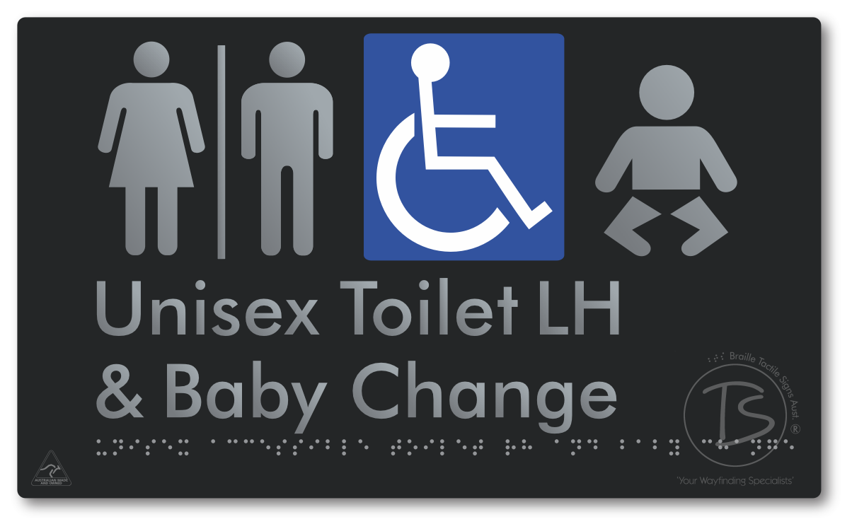 Unisex Accessible Toilet LH and Baby Change with Air Lock
