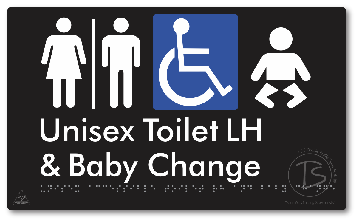 Unisex Accessible Toilet LH and Baby Change with Air Lock