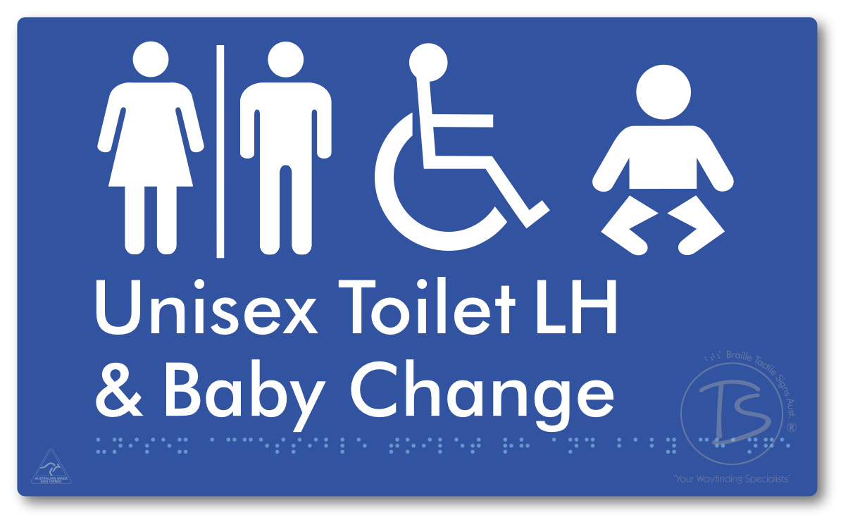 Unisex Accessible Toilet LH and Baby Change with Air Lock