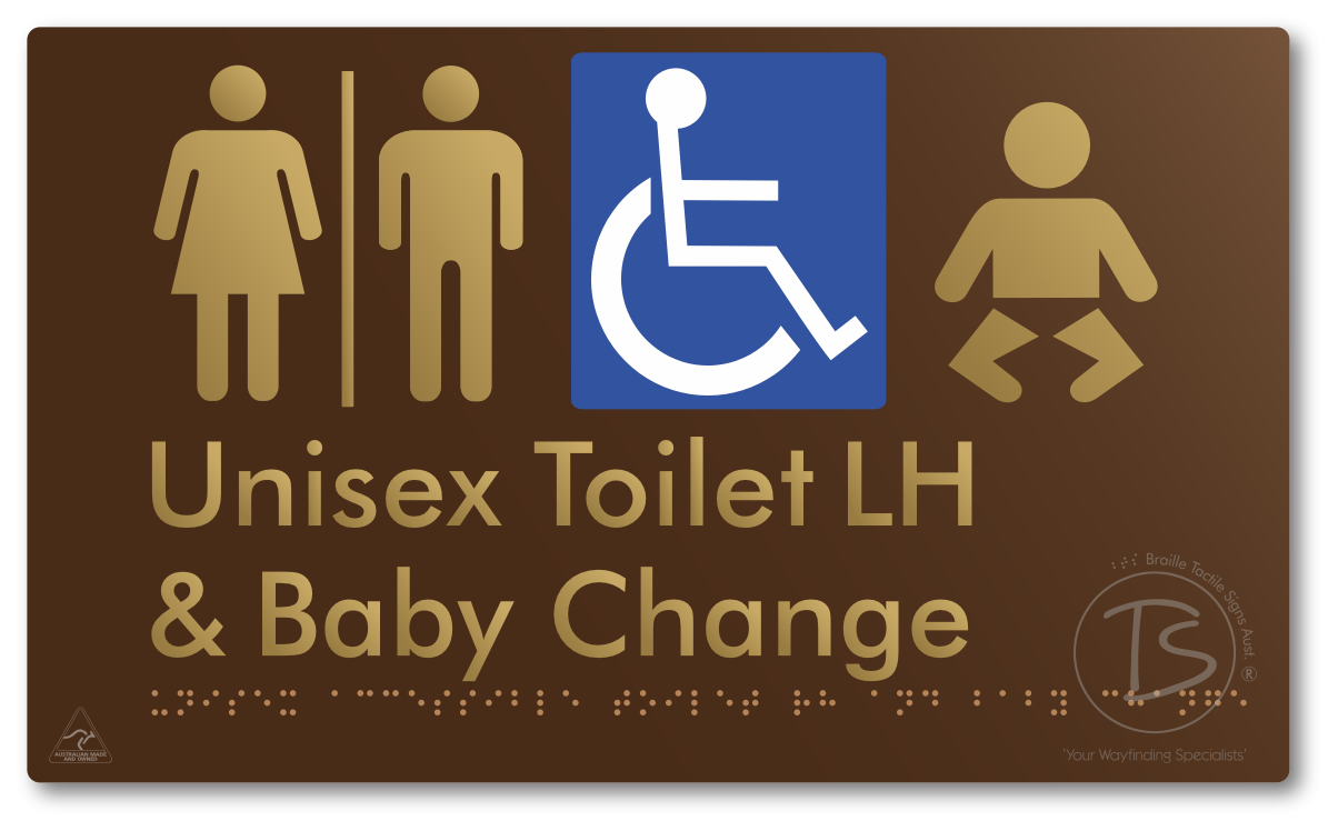 Unisex Accessible Toilet LH and Baby Change with Air Lock