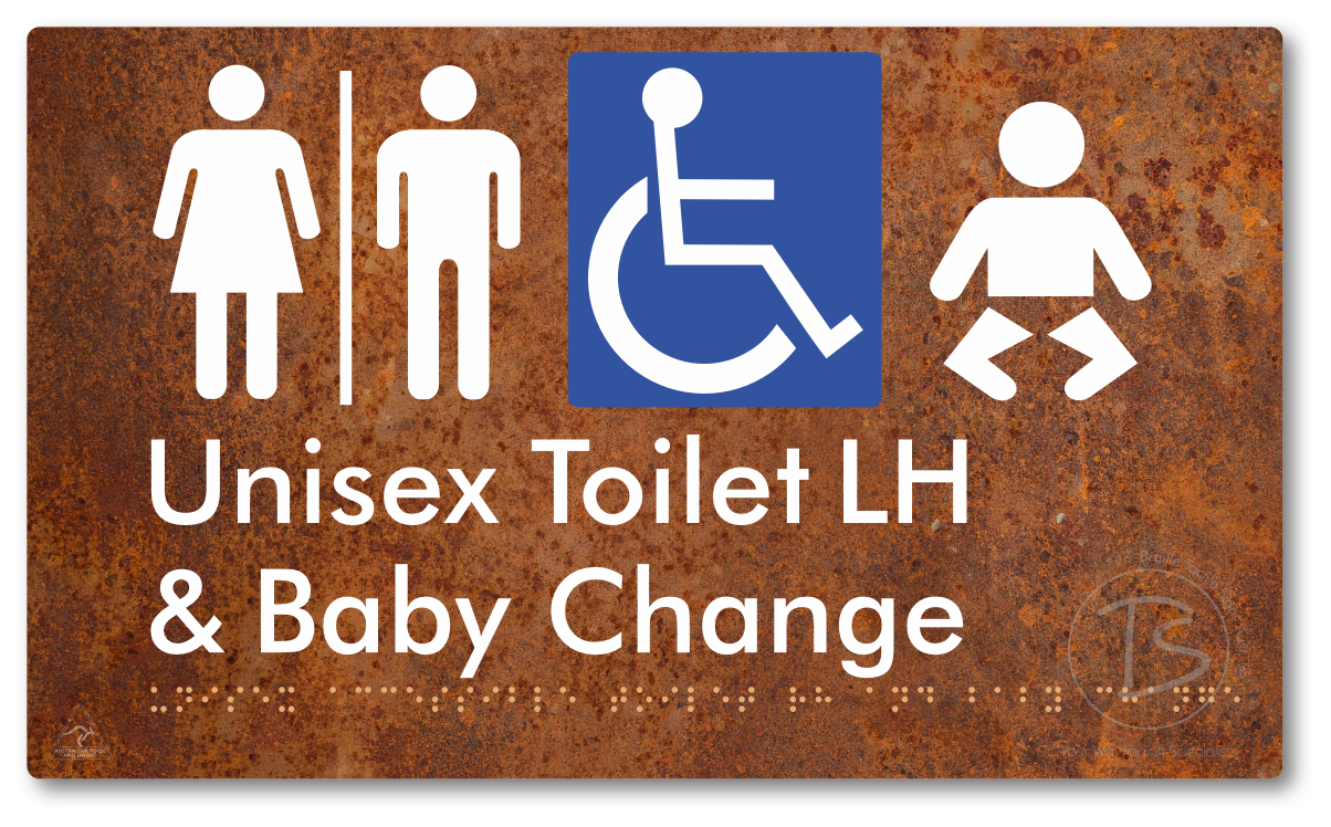 Unisex Accessible Toilet LH and Baby Change with Air Lock