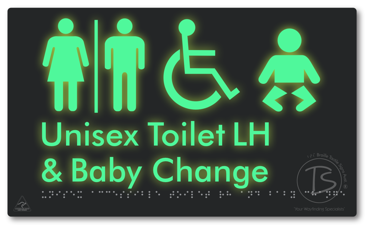Unisex Accessible Toilet LH and Baby Change with Air Lock
