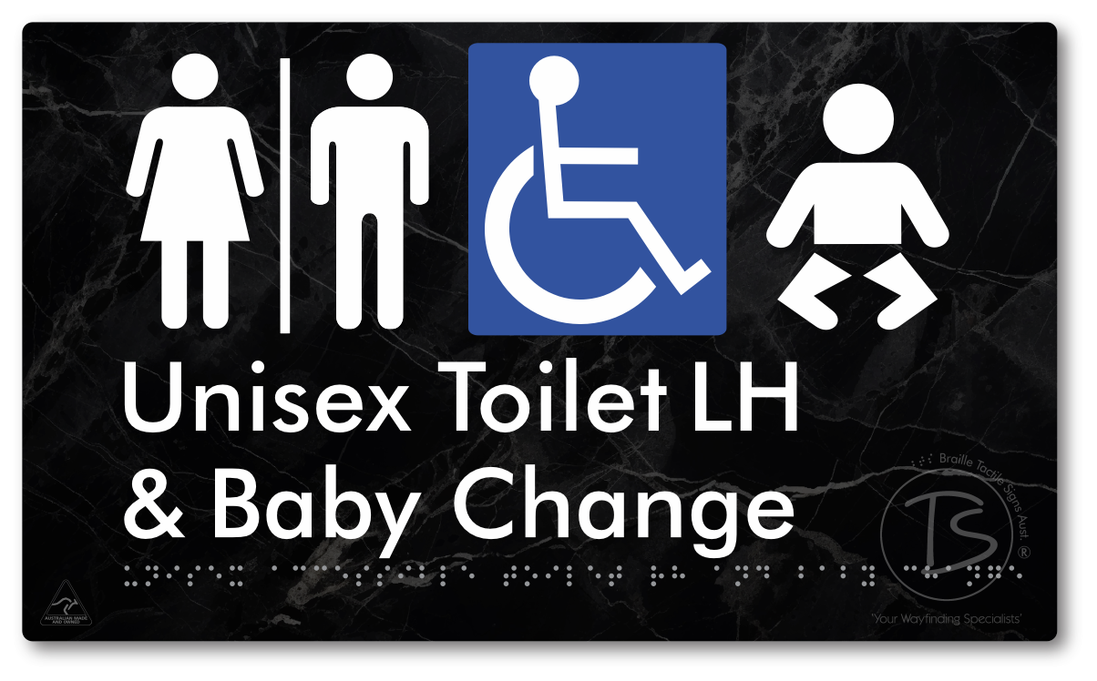Unisex Accessible Toilet LH and Baby Change with Air Lock